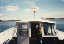 On tour with one of our boats